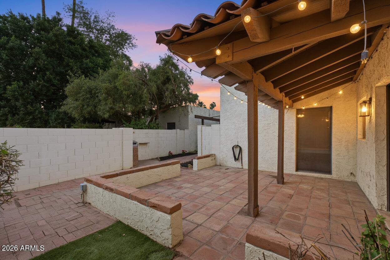 1301 West Rio Salado Parkway, Unit 15 Mesa, AZ 85201 - Photo 2 of 22 Twilight Backyard/Patio