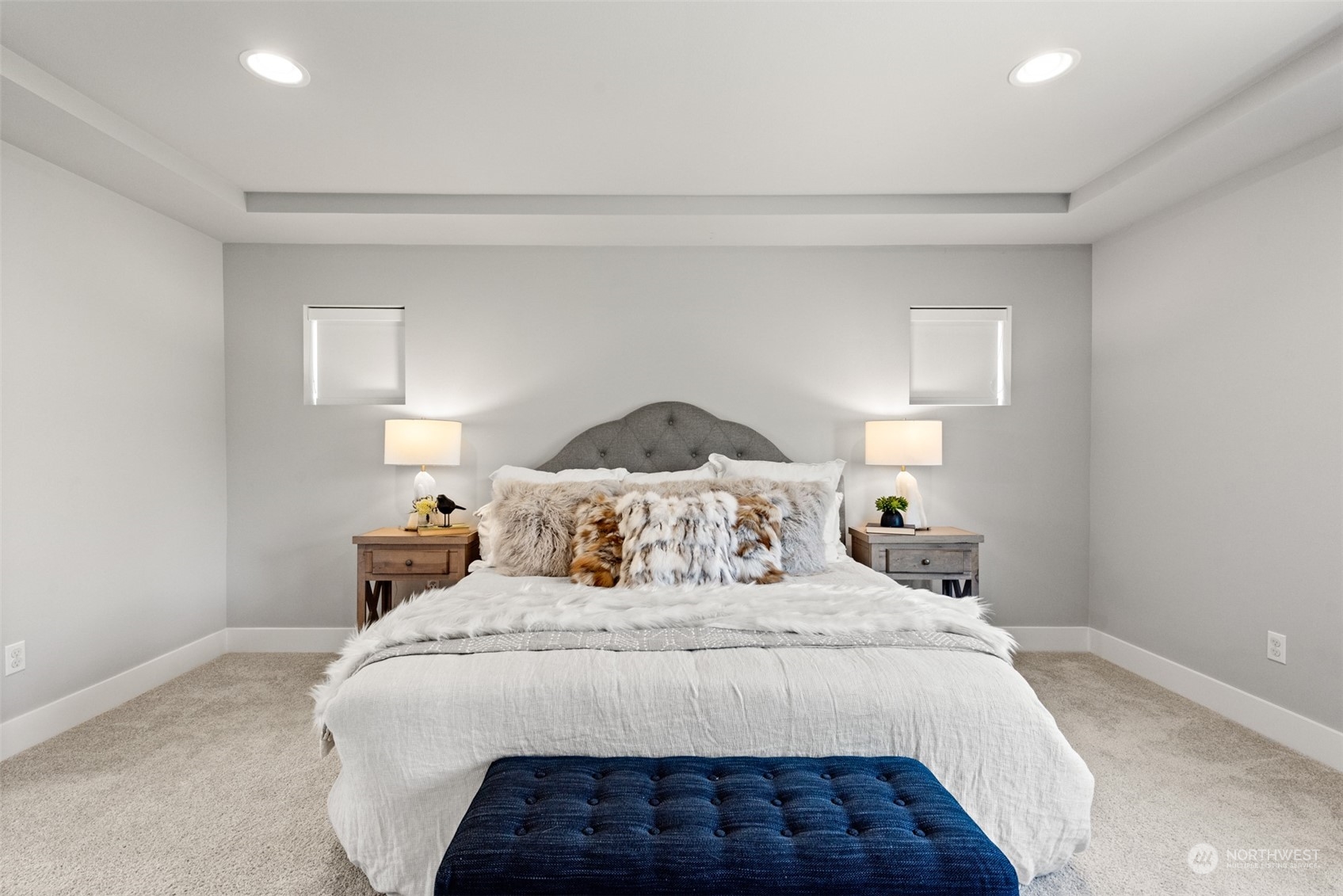 21314 43rd Drive Southeast Bothell, WA 98021 - Photo 20 of 38 a bedroom with a bed and a lamp