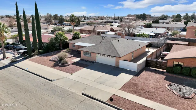 an aerial view of a city