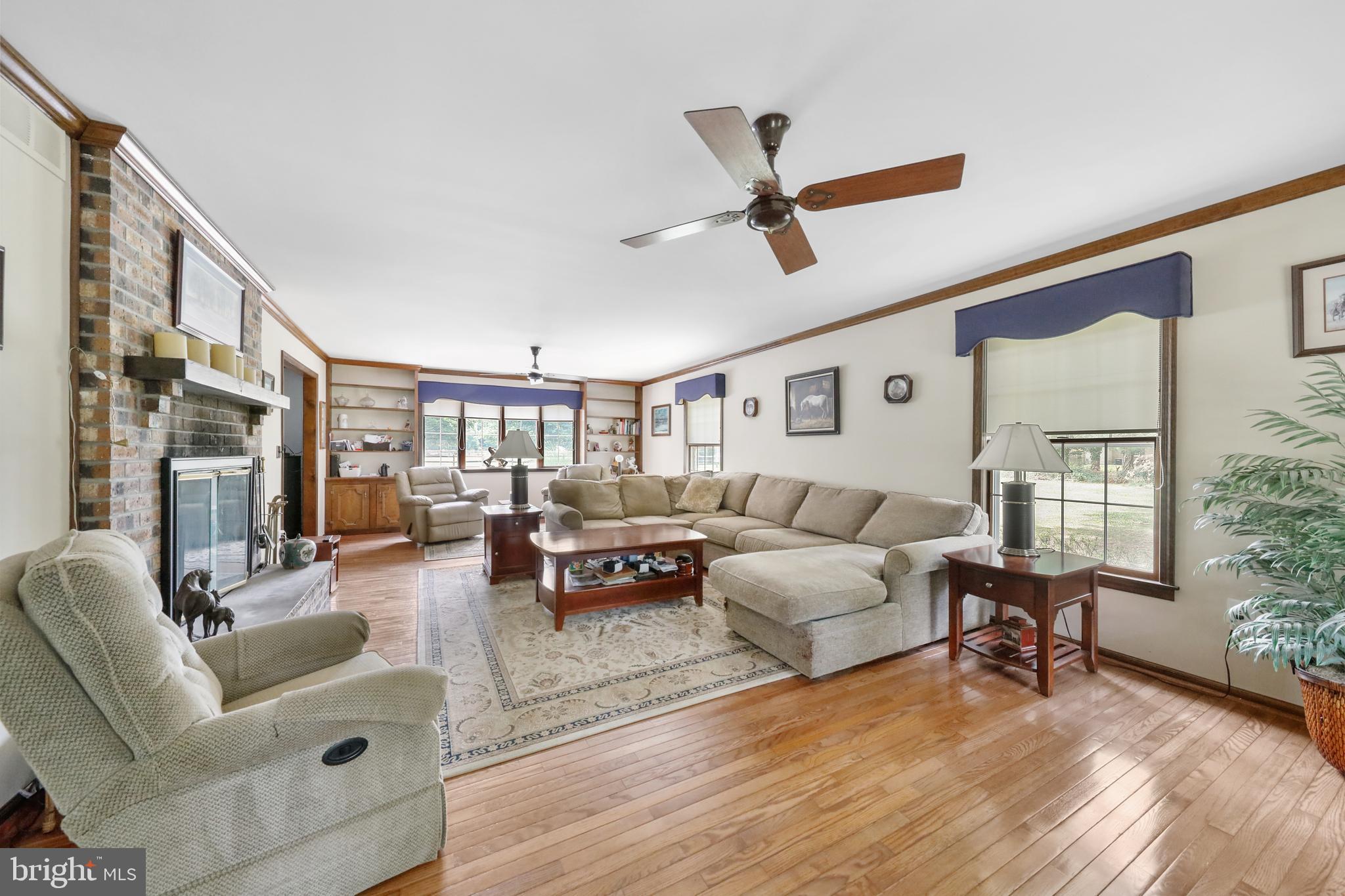 95 Fostertown Road Lumberton, NJ 08048 - Photo 1 of 41 Large lIving room with hardwood floors & fireplace