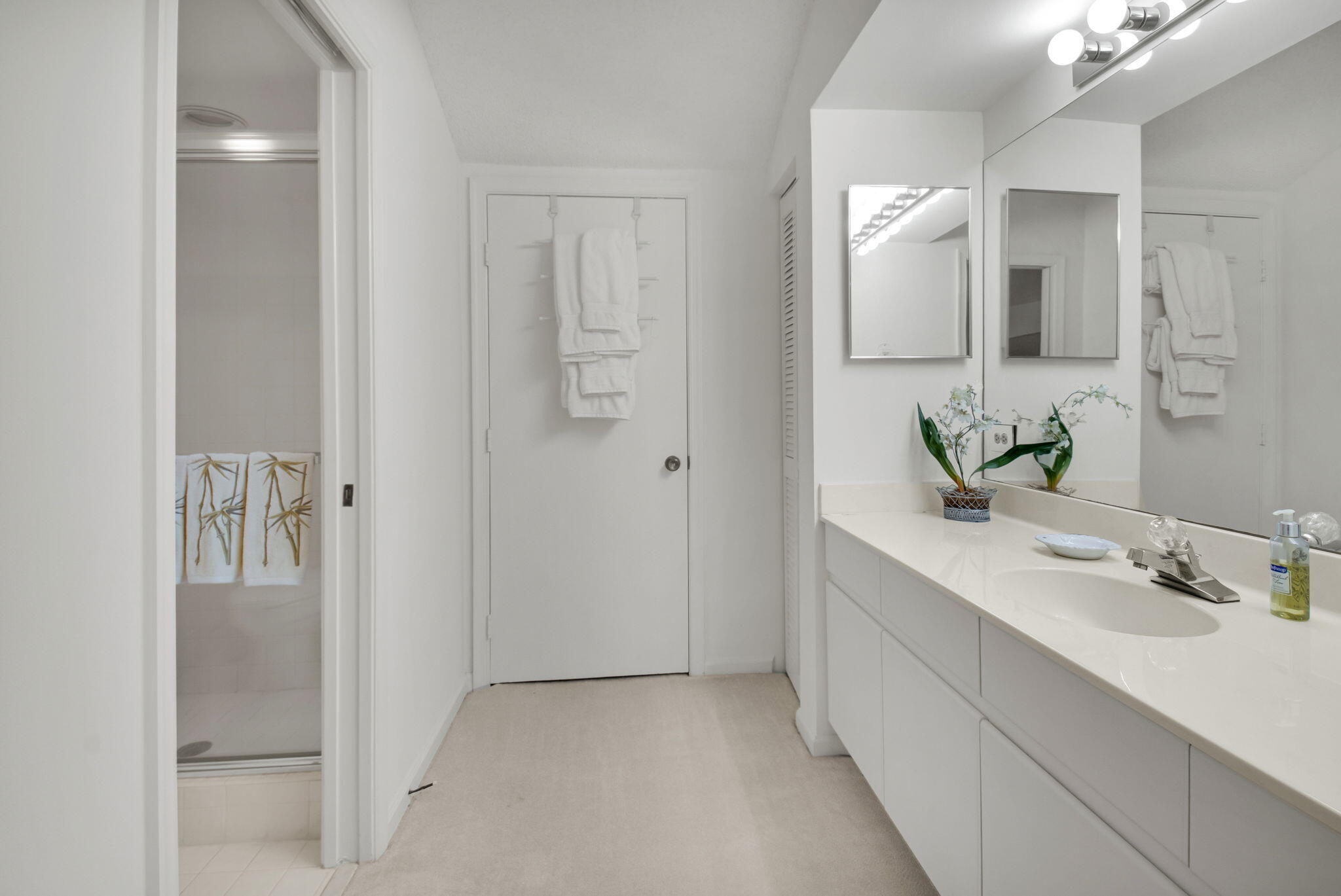 7380 Clunie Place, Unit 13006 Delray Beach, FL 33446 - Photo 20 of 67 a bathroom with a sink and a mirror
