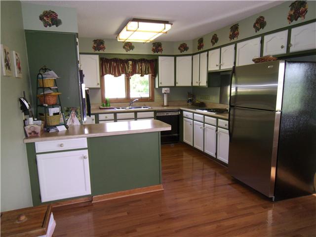 Fit for a chef!  This kitchen has plenty of cabinet and counter space to make cooking a delight!