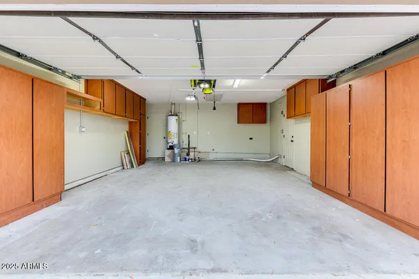 a view of a garage