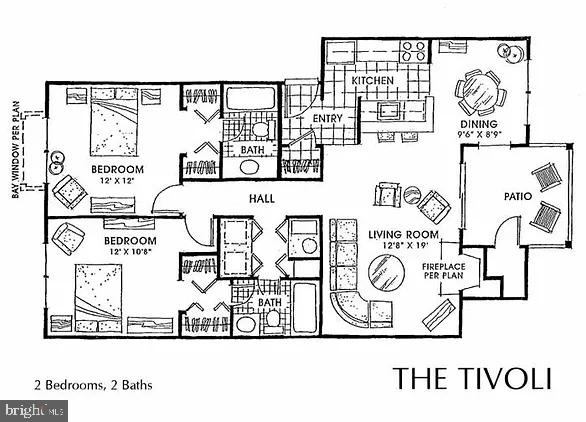 11715 Olde English Drive, Unit F Reston, VA 20190 - Photo 27 of 27 "Tivoli" Floor Plan