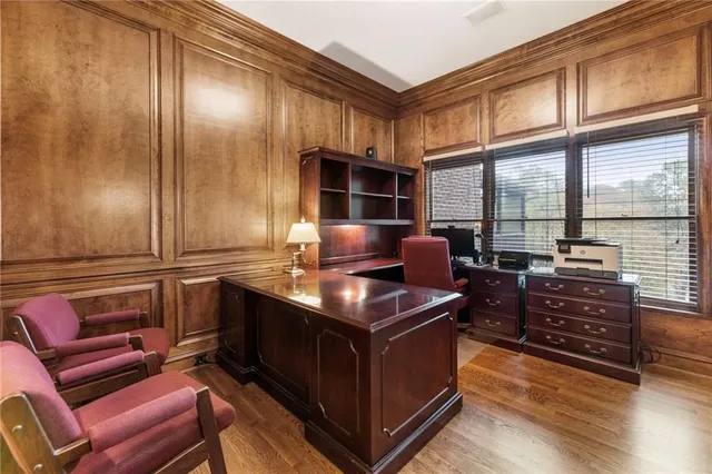 a view of a city with a mountain view