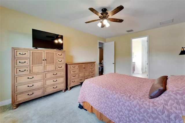 a workspace with furniture and a window