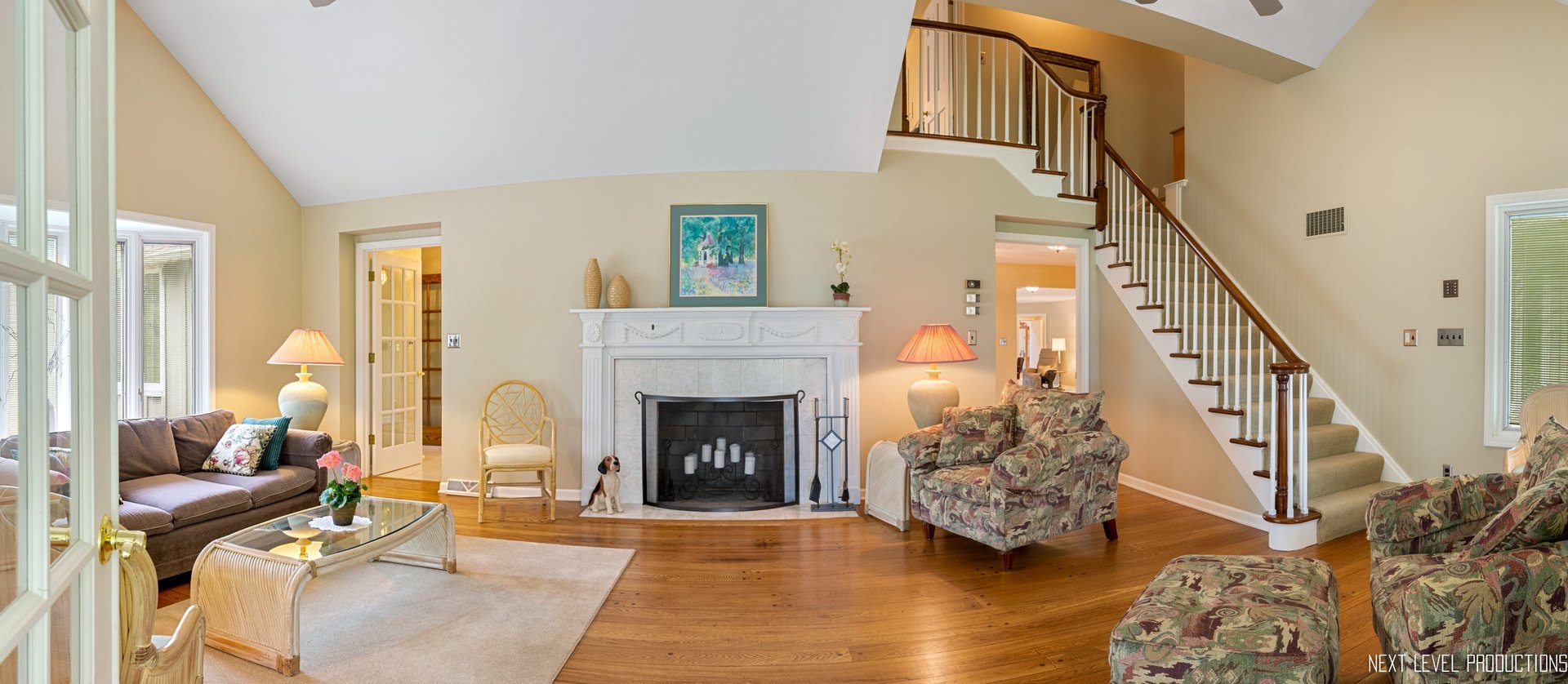 41W898 Beith Road Elburn, IL 60119 - Photo 34 of 82 a living room with furniture and a fireplace