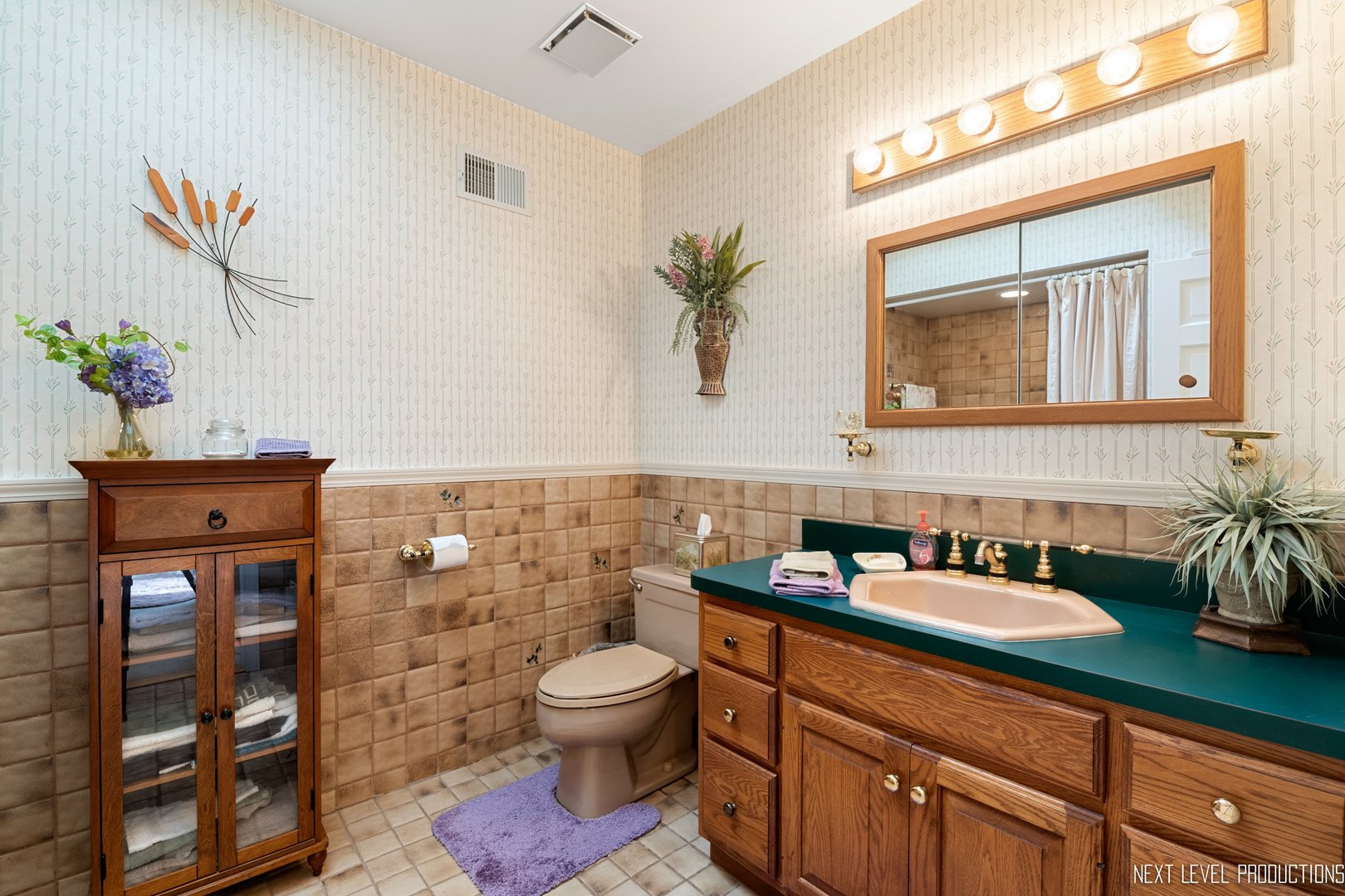 41W898 Beith Road Elburn, IL 60119 - Photo 57 of 82 a bathroom with a granite countertop sink a toilet and with mirror