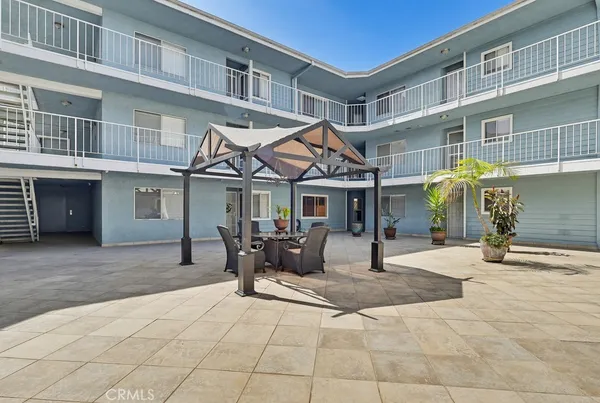 a view of a house with sitting area