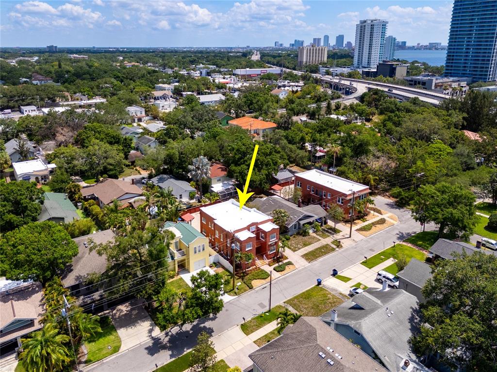 3205 West San Pedro Street, Unit 1 Tampa, FL 33629 - Photo 30 of 35 an aerial view of a city with lots of residential buildings