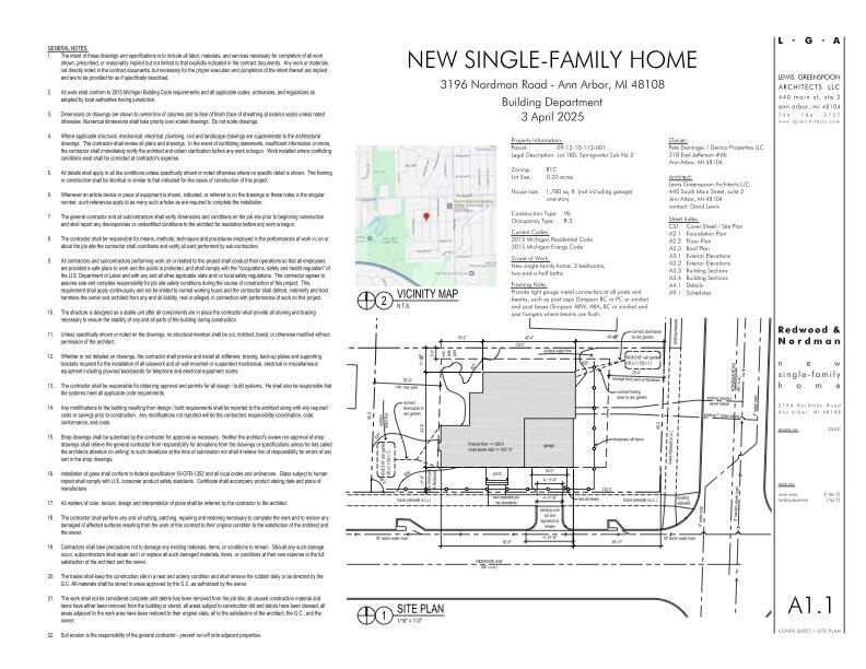 3196 Nordman Road Ann Arbor, MI 48108 - Photo 2 of 10 3196 Nordman Plan Cover