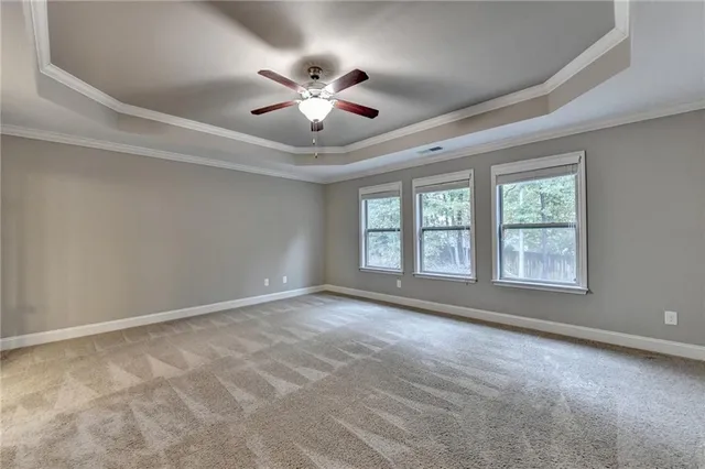a bathroom with a shower and bathtub