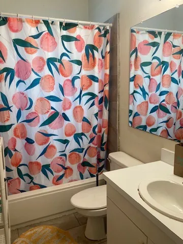 a bathroom with a sink and toilet