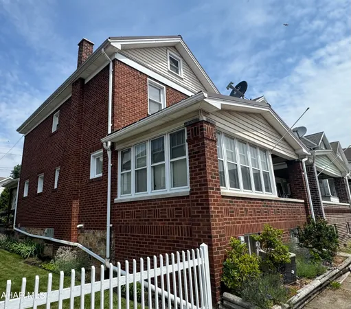 a front view of a house