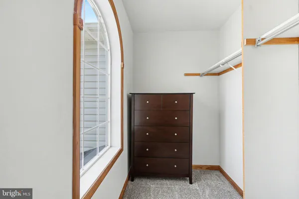 a view of walk in closet with rug