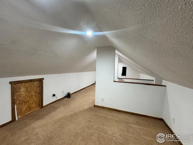 a view of a room with a slide