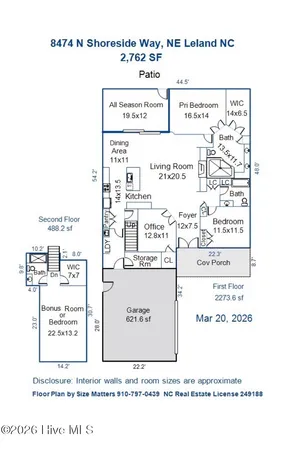 $839,000 | 8474 North Shoreside Way Northeast, Leland, NC 28451