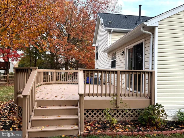 a view of a house with a deck