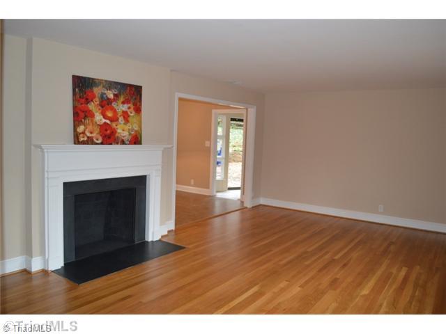 Living Room. Freshly painted and refinished hardwoods