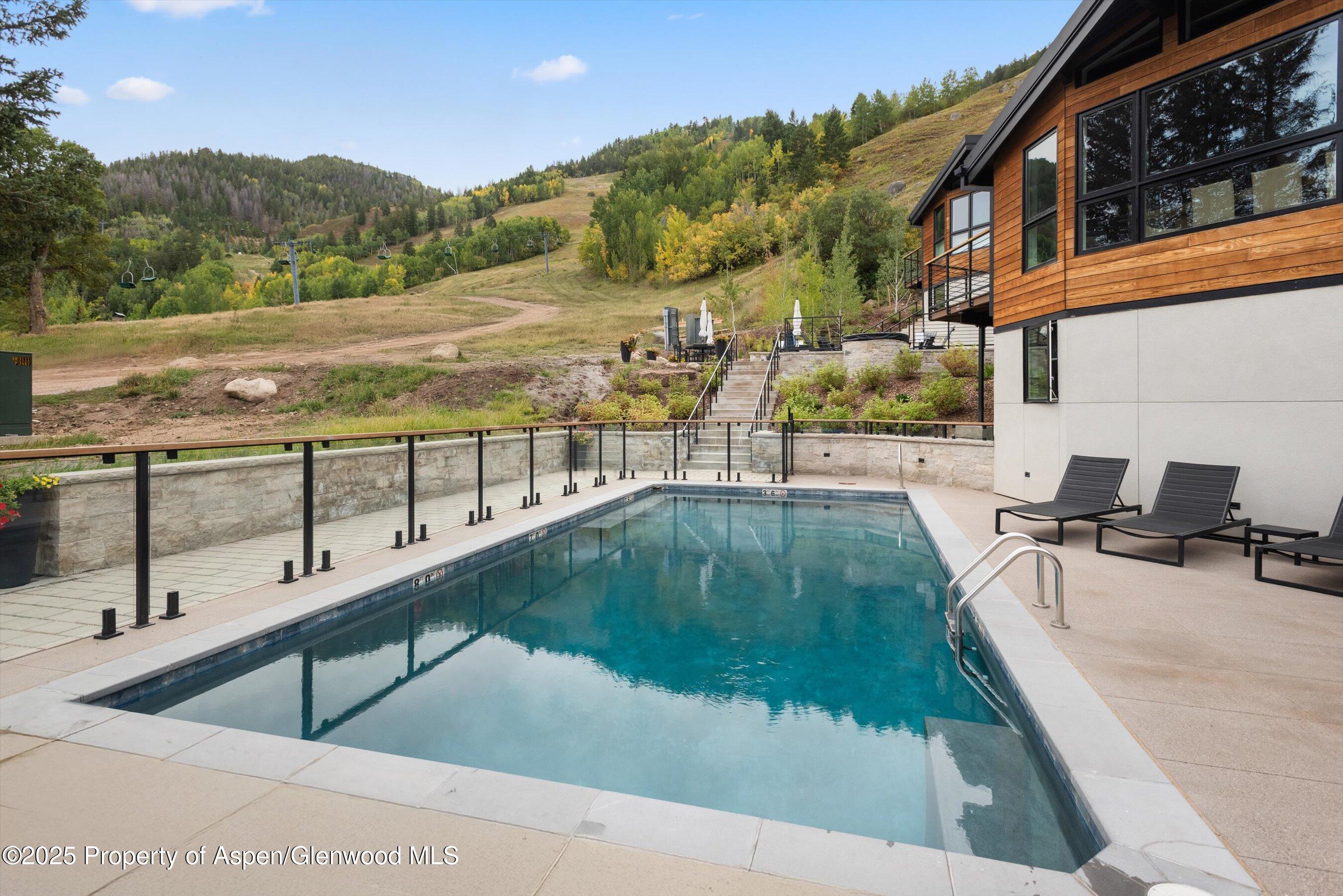 809 South Aspen Street, Unit 2 Aspen, CO 81611 - Photo 24 of 25 a view of a swimming pool with a patio
