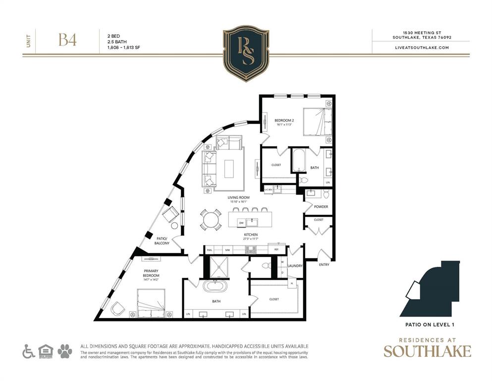 1530 Meeting Street, Unit 1308 Southlake, TX 76092 - Photo 9 of 40 a picture of a rug and a wall