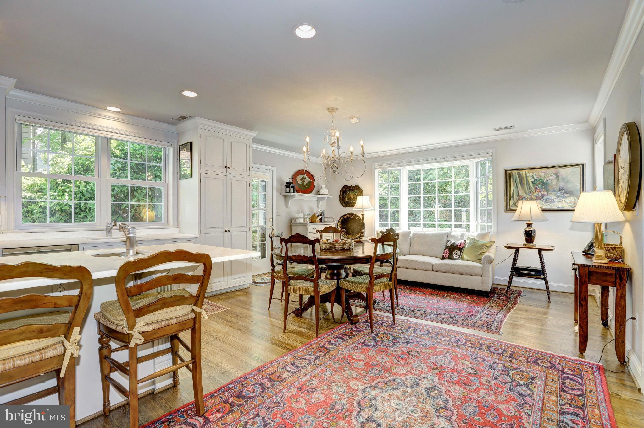 5302 Wriley Road Bethesda, MD 20816 - Photo 13 of 30 Open layout with table space and more seating.