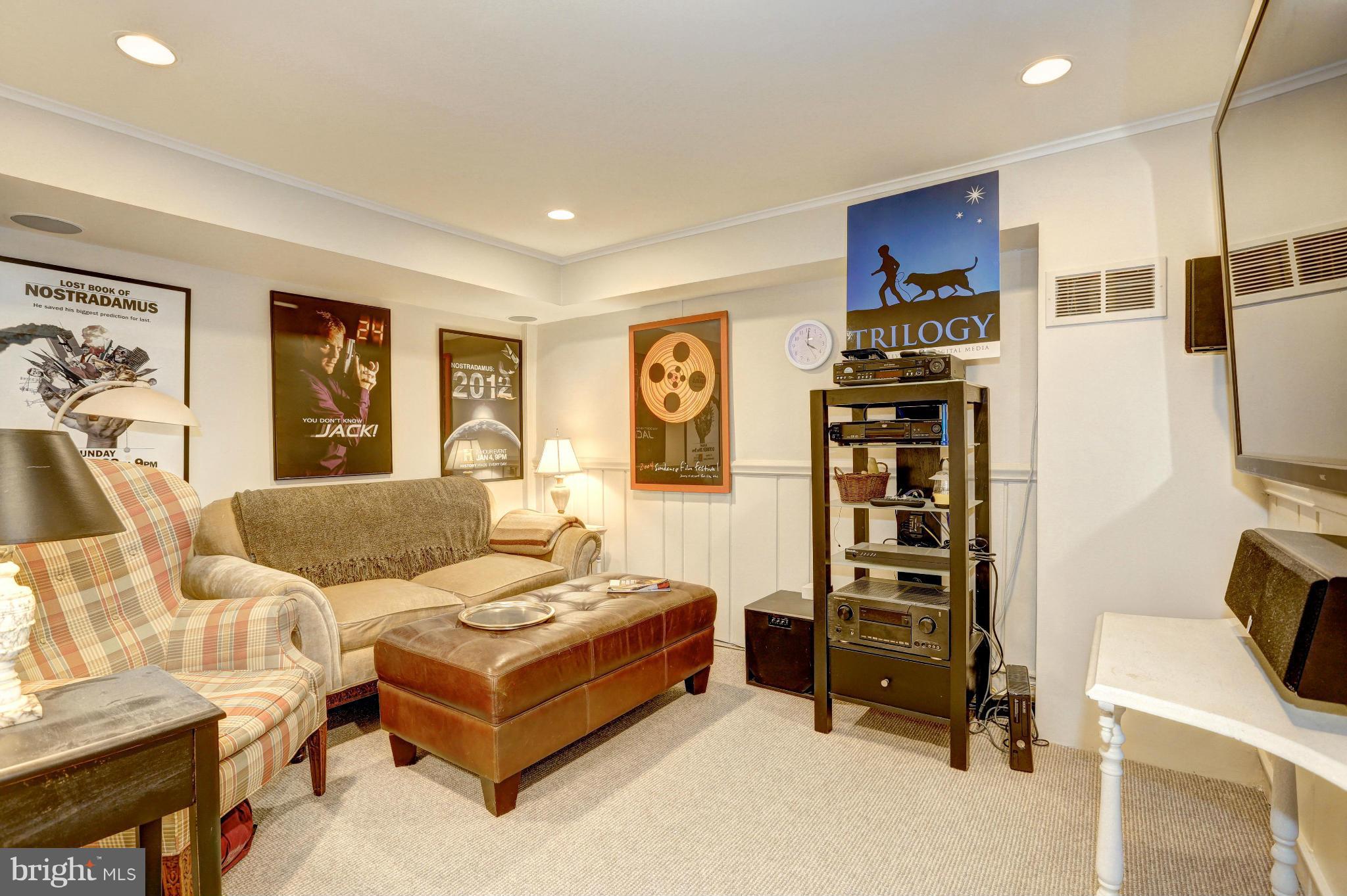 5302 Wriley Road Bethesda, MD 20816 - Photo 26 of 30 Basement fully finished, rec room and movie room.