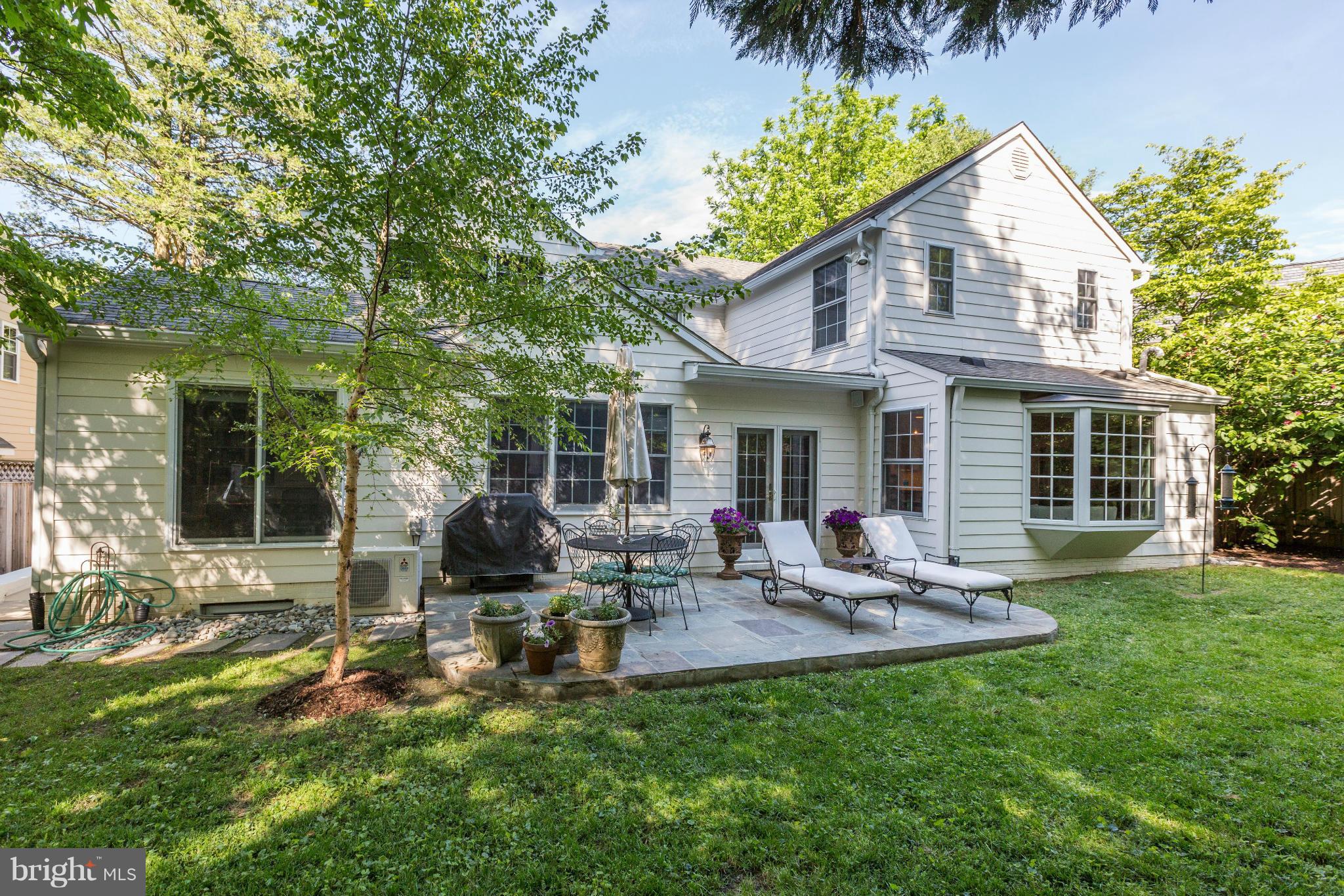 5302 Wriley Road Bethesda, MD 20816 - Photo 29 of 30 Fenced verdant, mature garden, flowering trees.