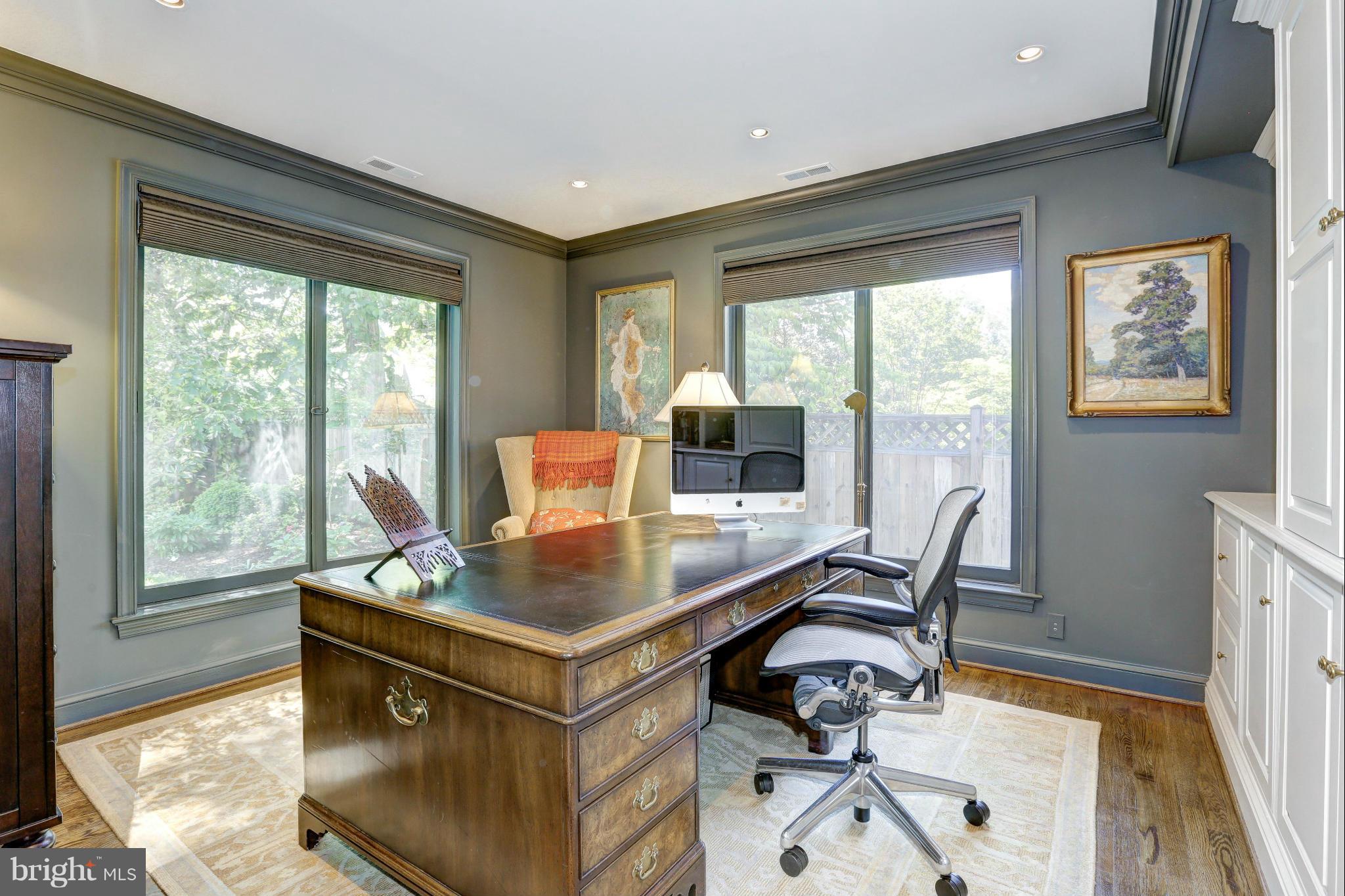 5302 Wriley Road Bethesda, MD 20816 - Photo 10 of 30 Office with cabinets and beverage drawers.