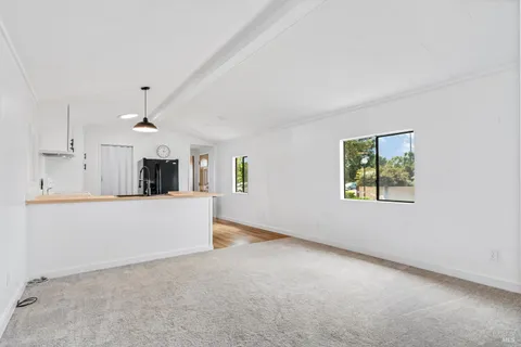 a view of a room with window