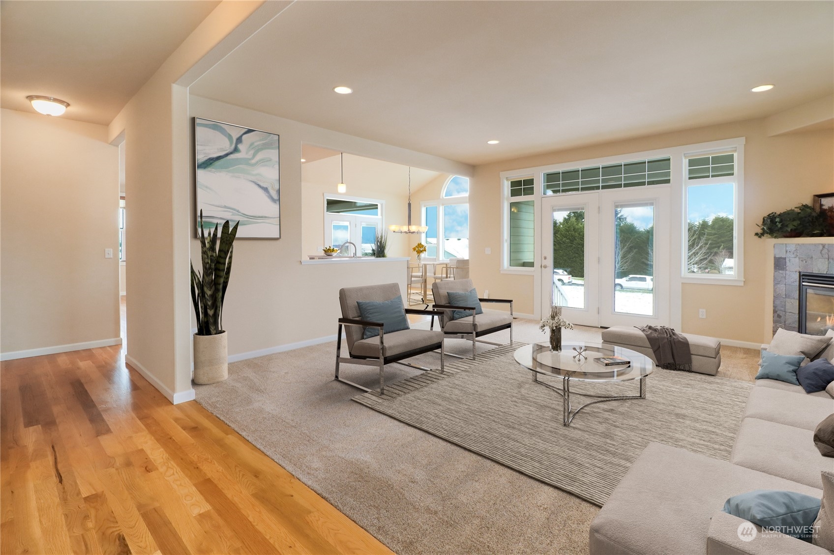 183 Garrett Loop Chehalis, WA 98532 - Photo 2 of 35 a living room with furniture and a wooden floor