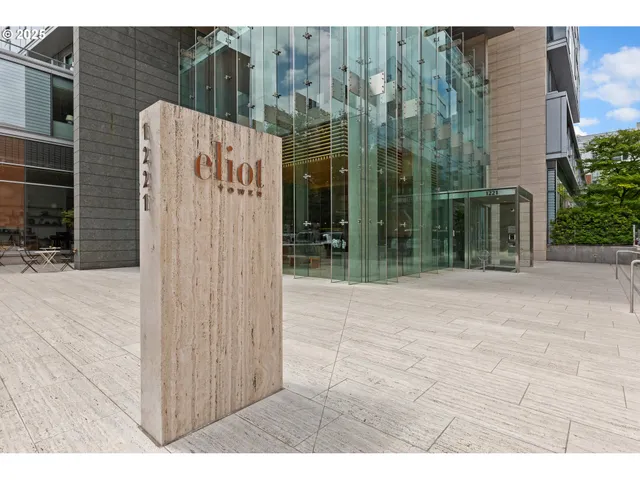 a view of a building with entryway