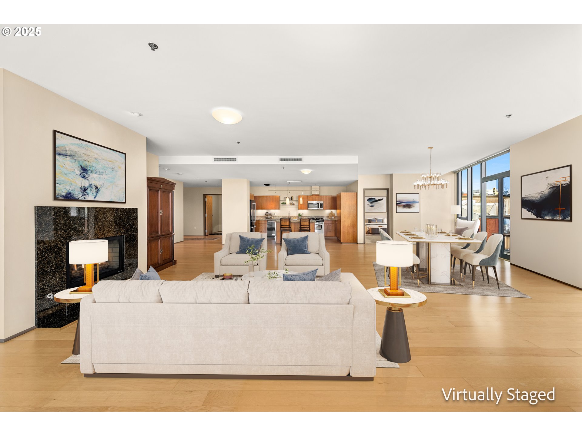 1221 Southwest 10th Avenue, Unit 505 Portland, OR 97205 - Photo 14 of 41 a living room with furniture and wooden floor