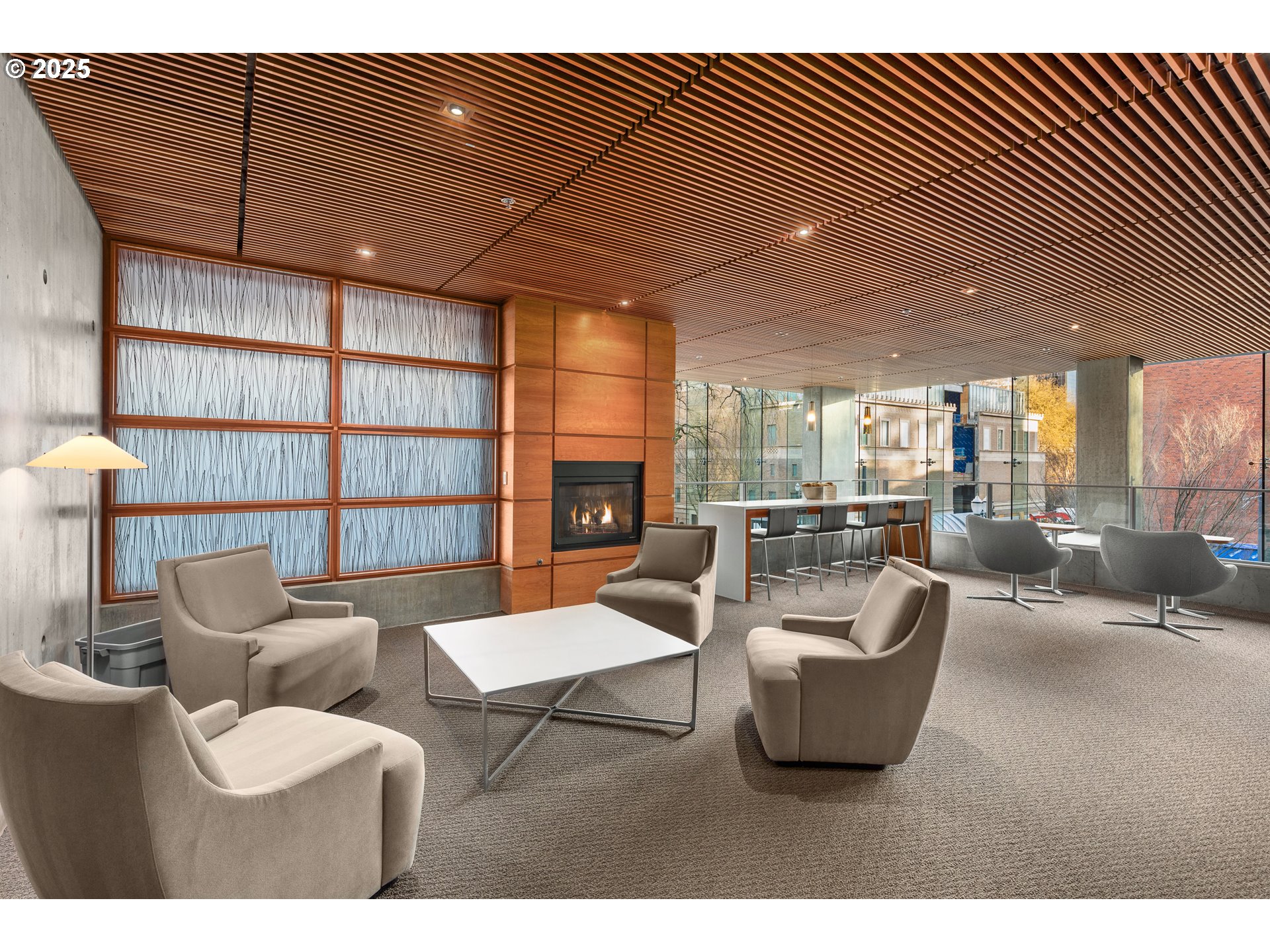 1221 Southwest 10th Avenue, Unit 505 Portland, OR 97205 - Photo 36 of 41 a living room with furniture and a large window