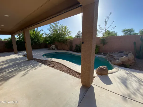 a house view with a outdoor space
