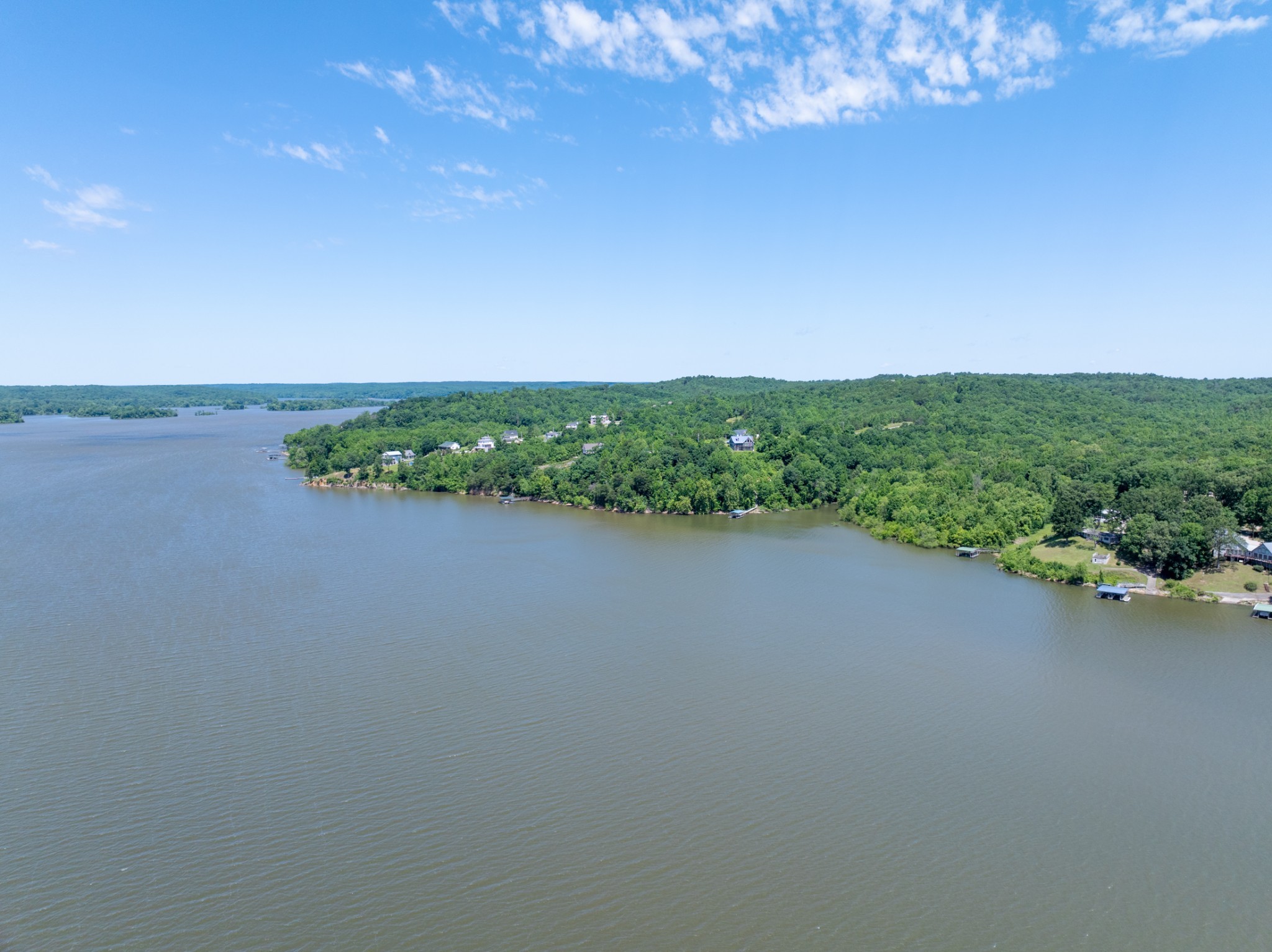 440 Bluff Point Lane Waverly, TN 37185 - Photo 52 of 97 a view of a lake with houses in the back