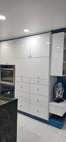 a view of a glass door