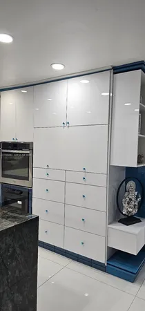 a view of a glass door