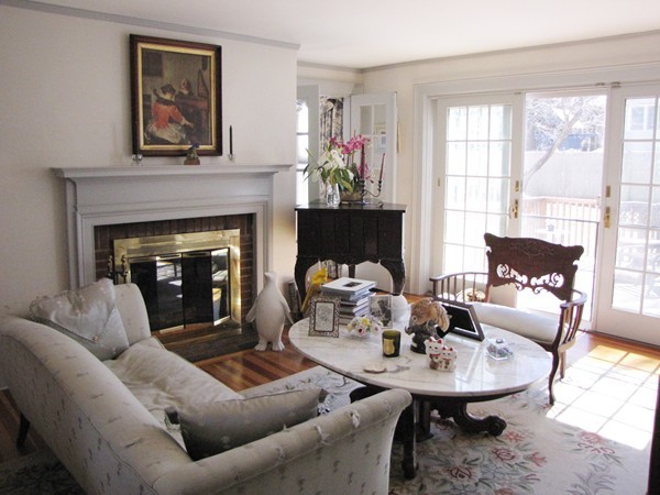 19 Appleby Road Wellesley, MA 02482 - Photo 2 of 18 a living room with furniture and a fireplace