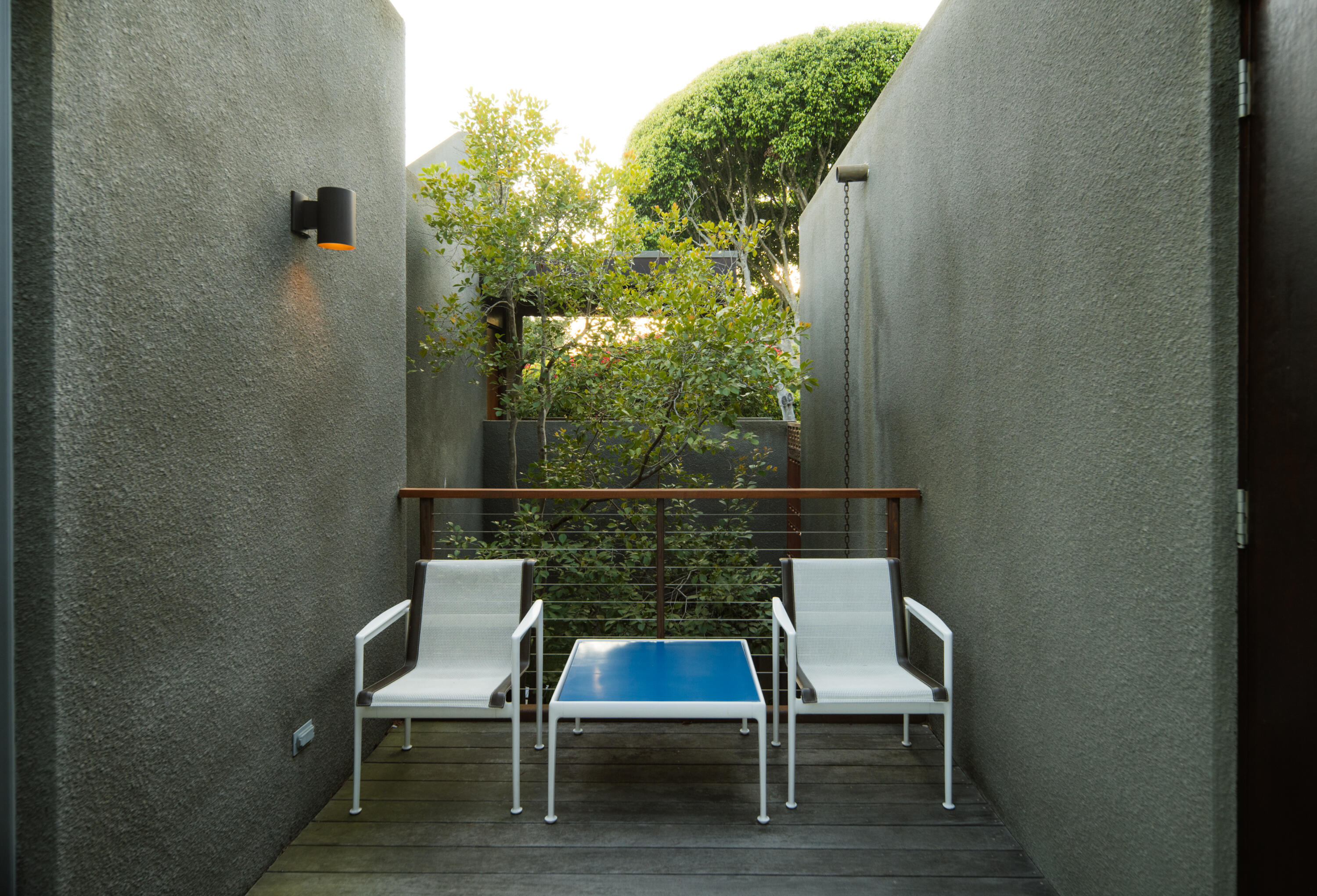 1944 Eucalyptus Hill Road Santa Barbara, CA 93108 - Photo 29 of 38 a balcony with table and chairs