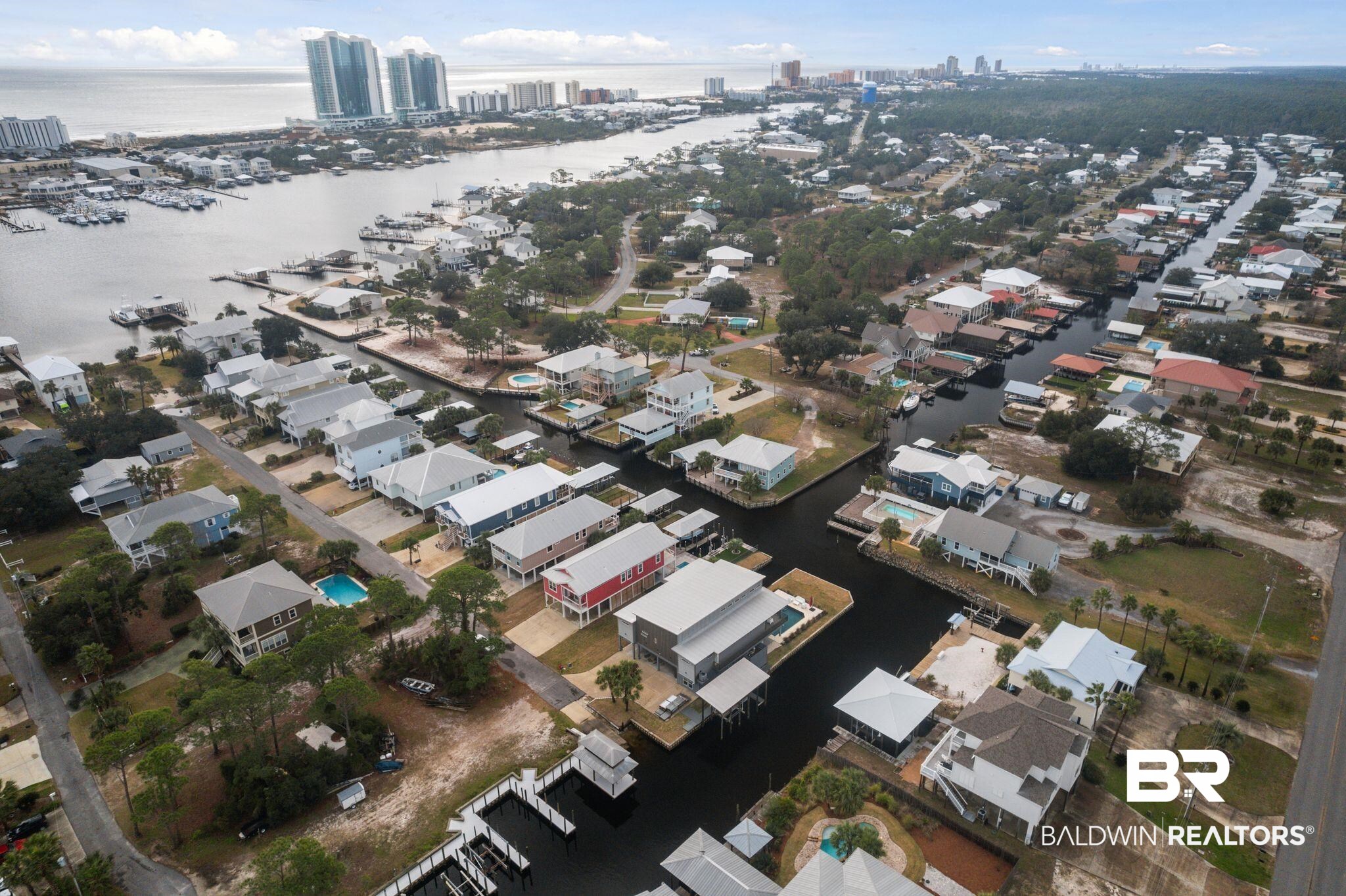 3840 Cotton Way Orange Beach, AL 36561 - Photo 71 of 75 Bird's eye view featuring a water view