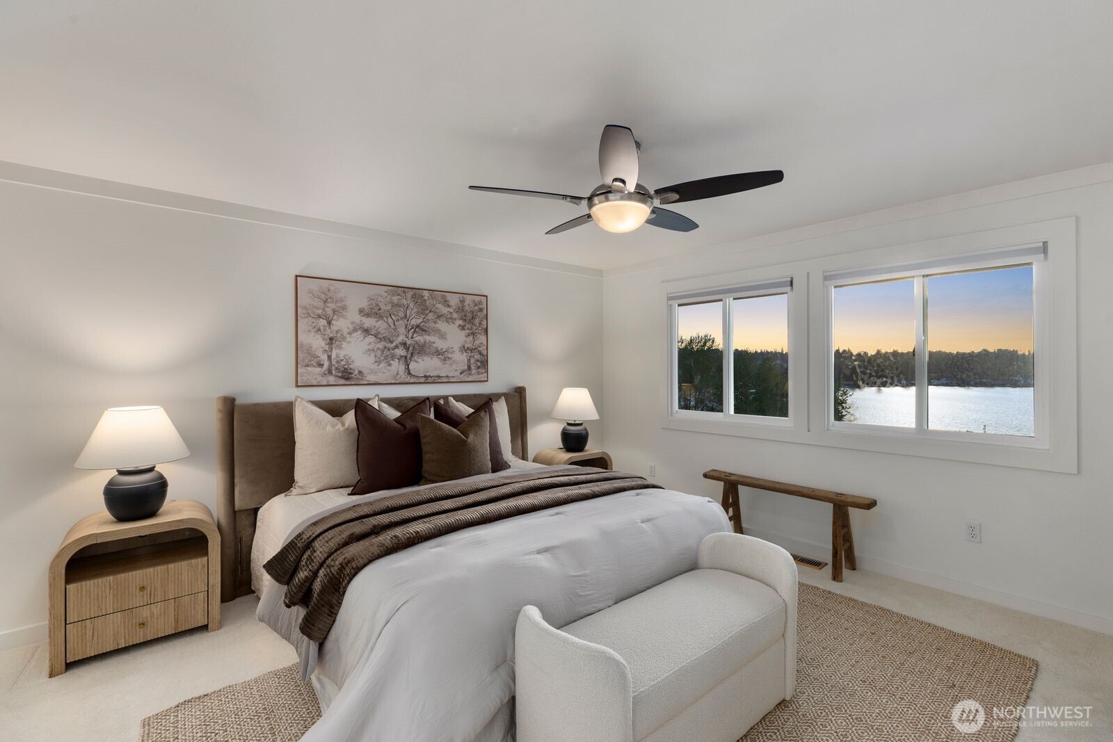 702 Rhodora Heights Road Lake Stevens, WA 98258 - Photo 21 of 40 a bedroom with a bed and window
