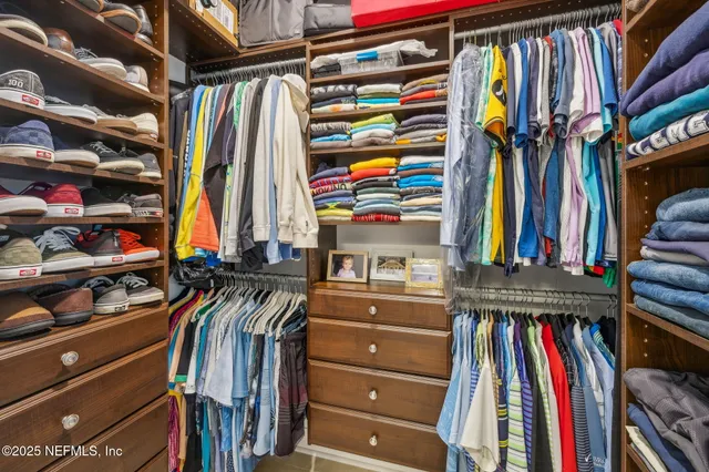 a living room filled with furniture