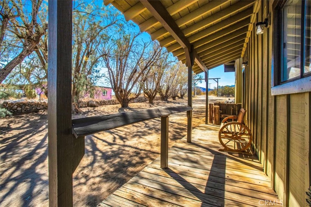 9384 Piedras Trail Morongo Valley, CA 92256 - Photo 40 of 75 a view of a porch