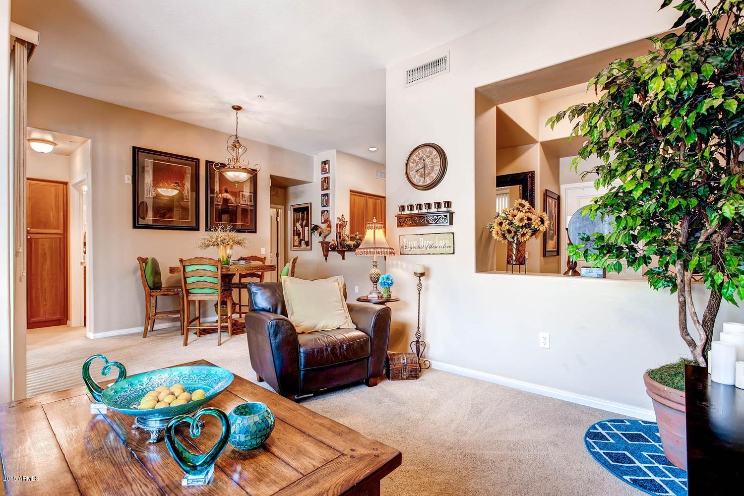 4488 East Thomas Road, Unit 1042 Phoenix, AZ 85018 - Photo 12 of 31 Living Room Dining Area