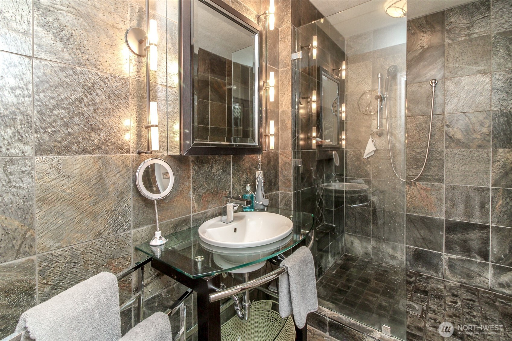 33305 41st Avenue Southwest Federal Way, WA 98023 - Photo 19 of 40 a bathroom with a sink a toilet and shower