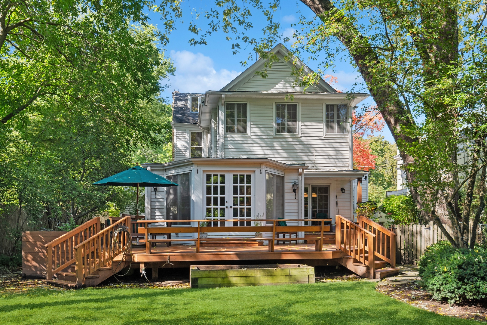 451 North Green Bay Road Lake Forest, IL 60045 - Photo 18 of 24 a front view of a house with garden