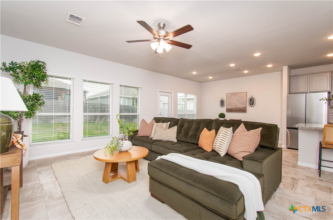 736 Jersey Court Troy, TX 76579 - Photo 1 of 32 a living room with furniture and a large window with garden view