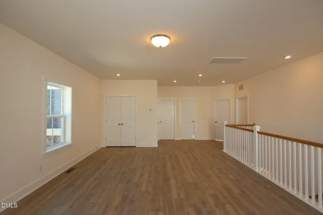 a view of a livingroom with a hardwood