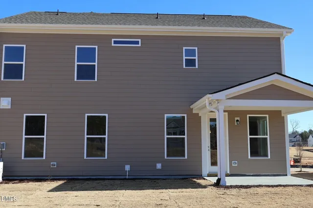 a front view of a house